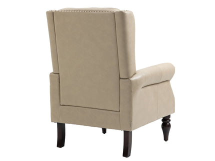 Modern Accent Armchair With Sturdy Wood Legs