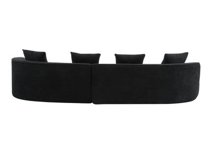 Elegant Curved Sectional Sofa With Full Foam Comfort