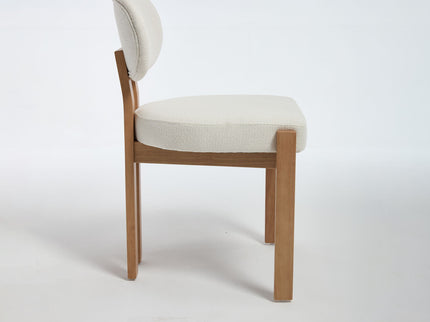 Dining Chairs With Ergonomic Backrest And Adjustable Feet (Set of 2)