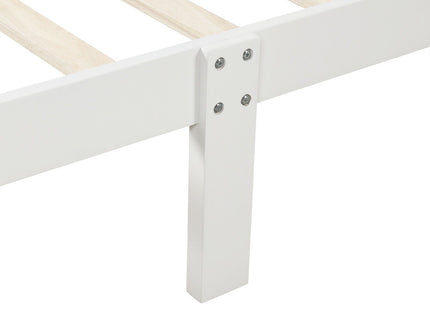 Platform Bed Frame Mattress Foundation Sleigh Bed With Headboard / Footboard / Wood Slat Suppor