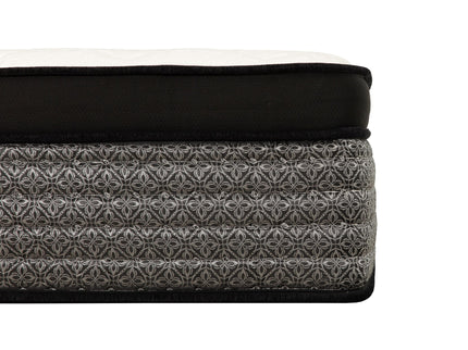 Premium 16" Queen Size Hybrid Mattress In A Box Plush Gel Memory Foam Top With Cooling Technology - Gray / White