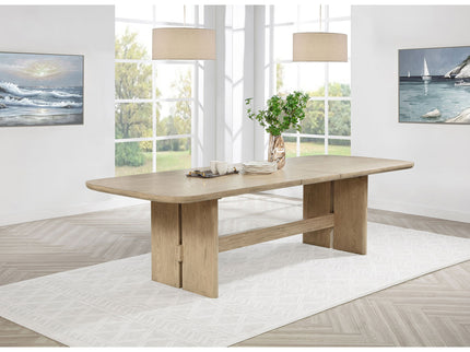 Kimpton - Rectangular Dining Table With Extension Leaf - Beige