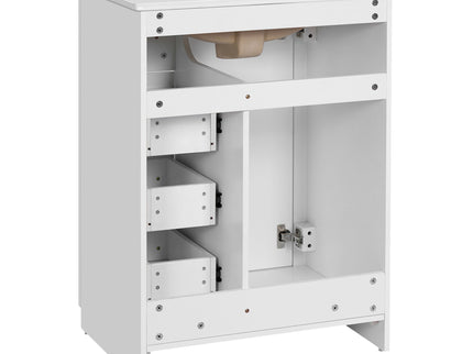 Modern Bathroom Vanity With 1 Door And 3 Drawers