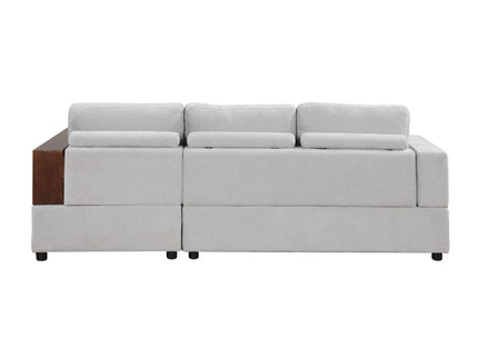 Sectional Sofa Upholstered Sofa Couch With Reversible Armrests For Living Room