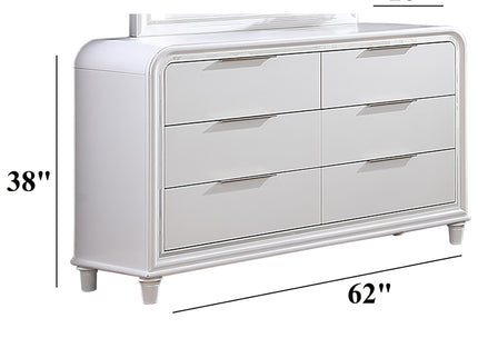 Dresser 6 Drawers - White