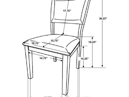 Topeka - Upholstered Dining Side Chair (Set of 2) - Brown