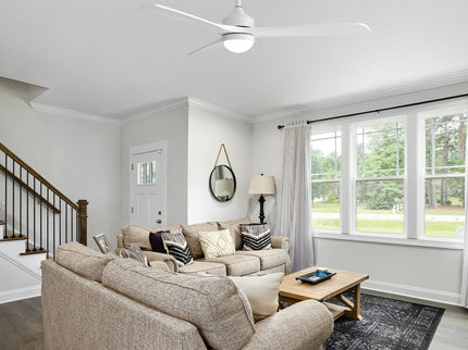 52" Ceiling Fan With Dimmable LED Light, 6 Speed DC Motor, 3 Blades