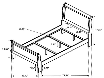 Graffenstaden - Sleigh Bed