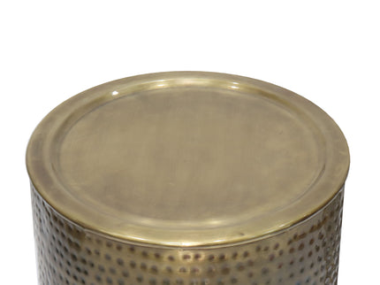 Corbin - Hammered Metal Side Table