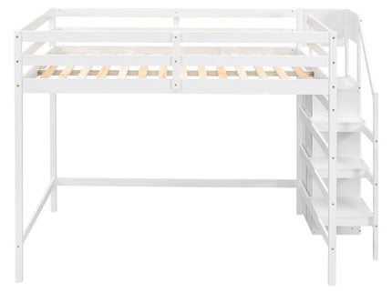 Loft Bed With Built In Storage Wardrobe And Staircase