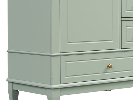 Freestanding Bathroom Vanity With Sink, Soft Close Door, 3 Drawers