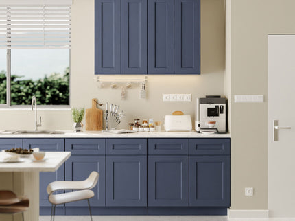 Shaker Wall Cabinet With Soft Close Hinges, Adjustable Shelves, Double Door