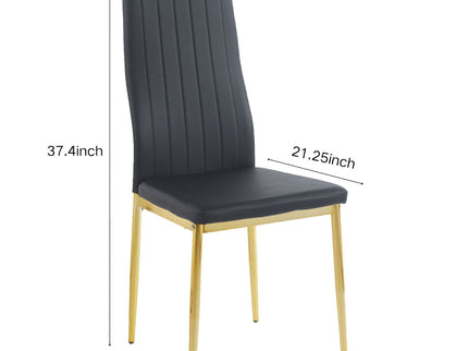 Dining Chair (Set of 4) - Golden Black