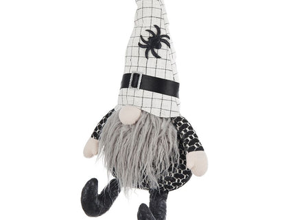 Sitting Gnome With Hat Spider, For Halloween Decor