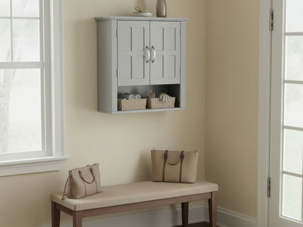 Multi Functional Wall Mounted Cabinet With Adjustable Shelves For Bathroom