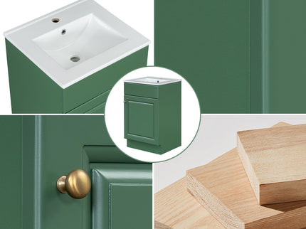 Bathroom Vanity With Sink, Cabinet With Adjustable Shelf