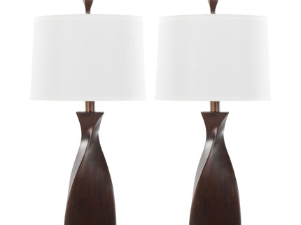 Curvo - Contemporary Polyresin Table Lamp (Set of 2)