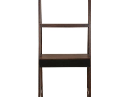 Ladder Desk, Ladder Style Display Shelf - Natural Wood / Brown