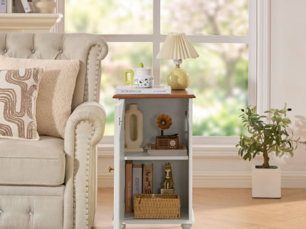 Floor Cabinet With Adjustable Shelf, Storage For Entryway