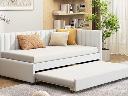 Upholstered Daybed, Sofa Bed Frame, No Box Spring Needed