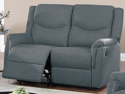 Modern Style Recliner Loveseat With Plush Armrest And Headrest