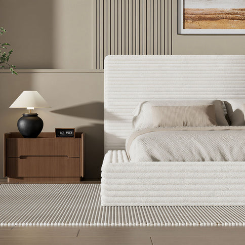 Airframe - Upholstered Bed Frame, Cloud Soft Headboard