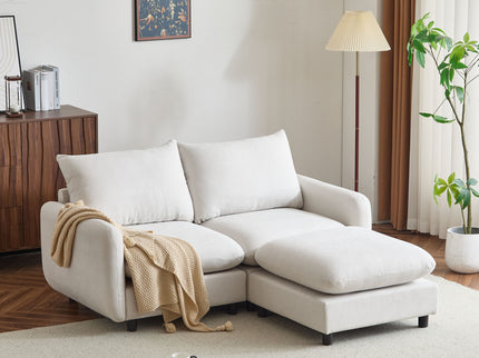 Oversize Modular Free Combination Sectional Sofa Couch With Ottoman For Living Room