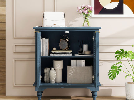 Hollow - Carved 2 Doors Accent Cabinet