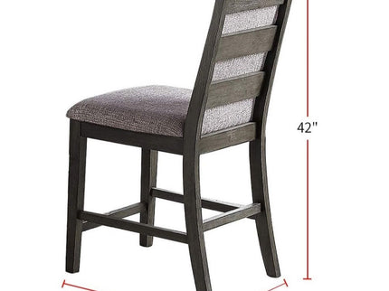 Upholstered Dining Chairs Counter Height (Set of 2) - Gray