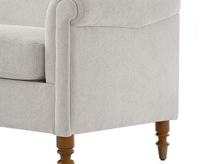 Loveseat Sofa, 2 Seater Couch With Rolled Arms