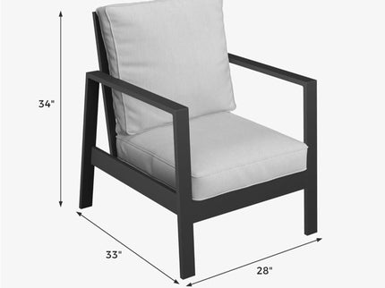 Modern 5 Seat Outdoor Patio Furniture Set With Coffee Table