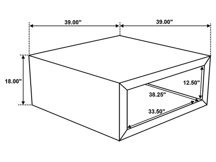 Mesa - Square Coffee Table - Natural