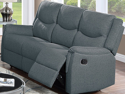 Modern Contemporary Style Recliner Sofa With Plush Armrest And Headrest
