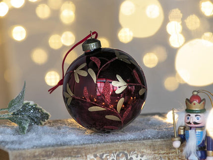 Christmas Ball Glass Decorative Hanging Ball Christmas Tree Ornaments, For Holiday Party Decorations