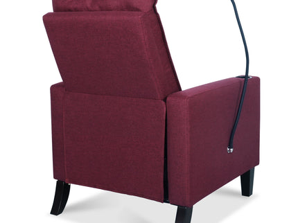 Recliner Chairs For Adults, Adjustable Recliner Sofa With Mobile Phone Holder & Cup Holder, Modern Reclining Chairs Fabric Push Back Recliner Chairs For Living Room, Bedroom