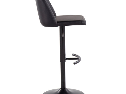 Toriano - Contemporary Adjustable Bar Stool With Rounded T Footrest (Set of 2)
