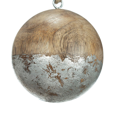 Christmas Ball Ornaments, Wood Decorative Hanging Ball Christmas Tree Ornaments For Holiday Party Decorations
