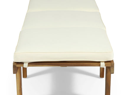 Ariana - Wood Chaise Lounge With Cushion