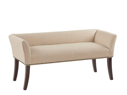 Elegant Design Bench Upholstery, Solid Wood Frame