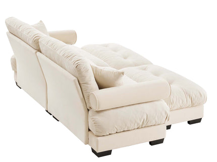 Super Comfort Oversized Modular Sectional Sofa With Movable Ottoman