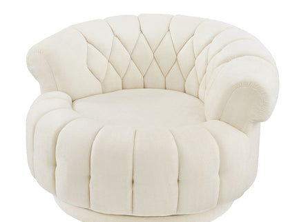 Round Swivel Accent Chair With Rotation