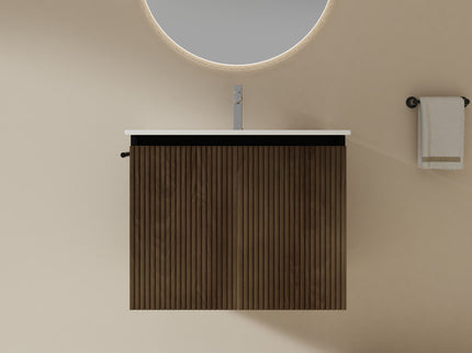 Floating Bathroom Vanity Combo, Towel Rack