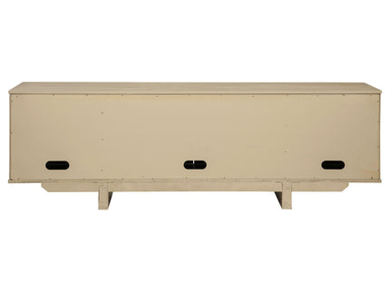 Kimpton - 4 Door Cane TV Stand Media Console - Beige