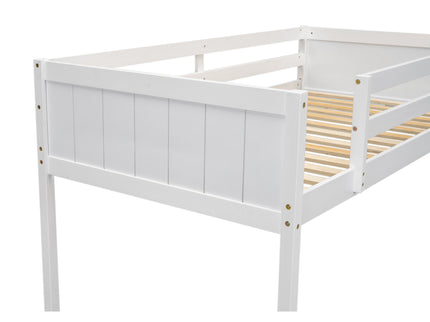 Low Loft Bed With Adjustable Ladder