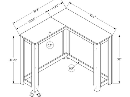 Corner Accent Console Table For Entryway, Unique Design Contemporary & Modern