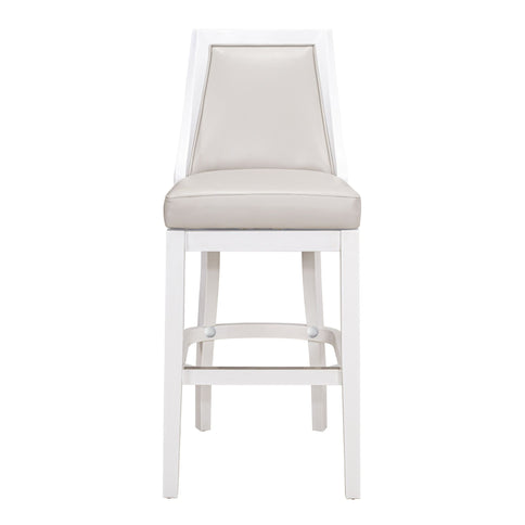 Modern Swivel Stool With Tall Back