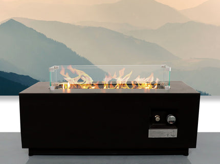 Outdoor Fire Pit Table With Lid, Fuel Versatility