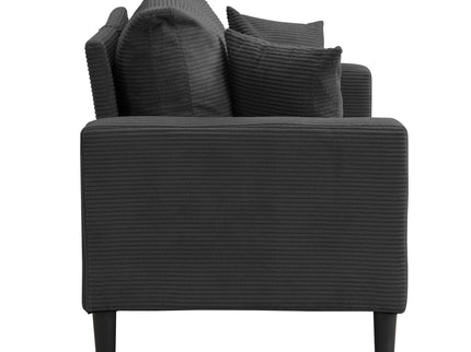 Modern Upholstered 2 Piece Sofa Set With 3 Seater And 2 Seater