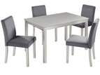 Pearl Silver / 5 Pc. Table, 4 Chairs
