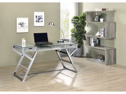 Elias - 4 Shelf Bookshelf With Zigzag Design